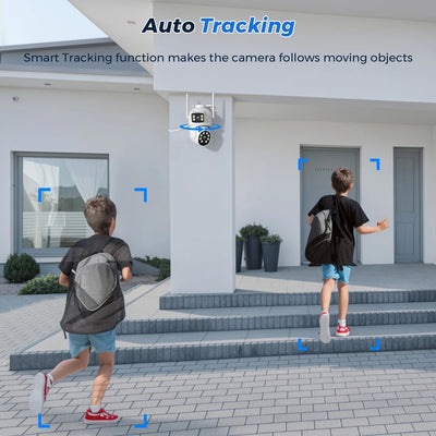 Smart Outdoor Security Camera With AI Dual Lens - Enovarah