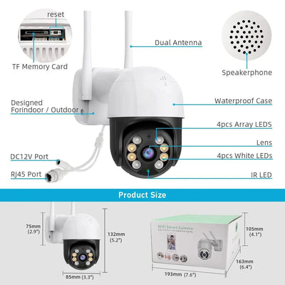 Smart PTZ Camera for Outdoor Security - Enovarah