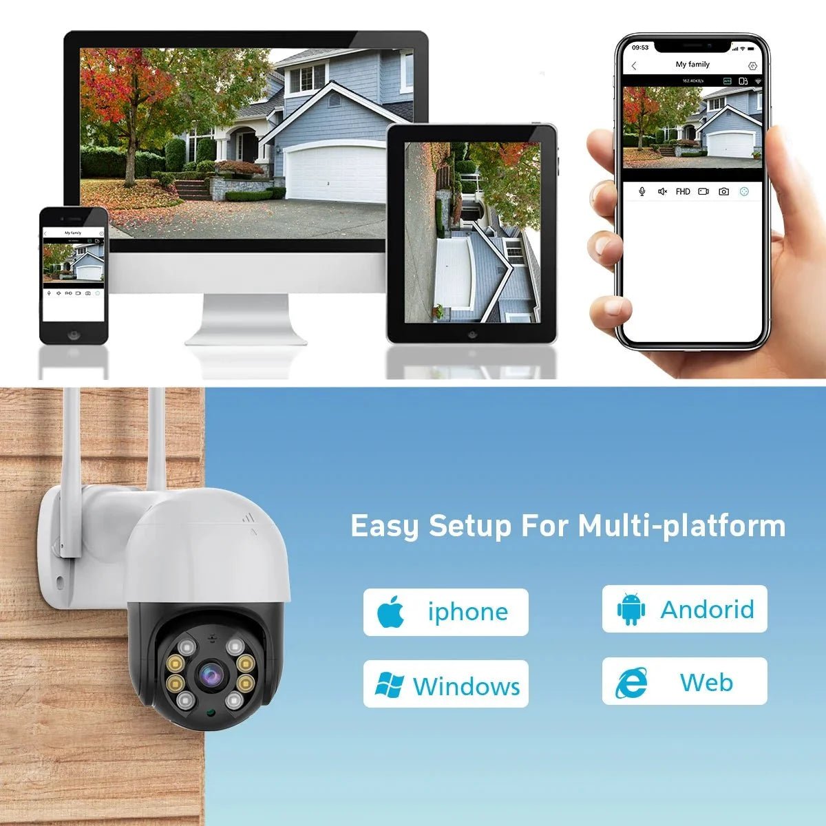 Smart PTZ Camera for Outdoor Security - Enovarah