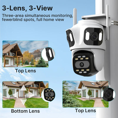 Smart Three Lens Outdoor Camera for Smarter Living - Enovarah
