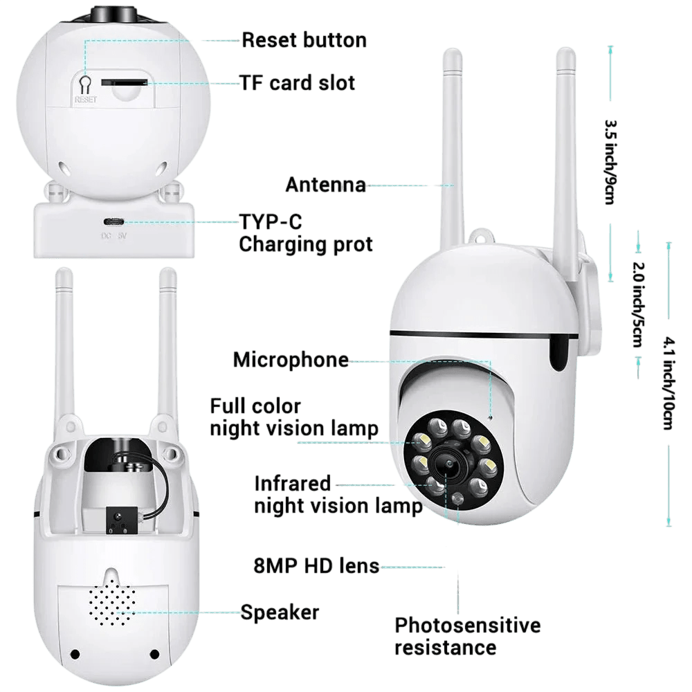 Smart Tracking Indoor Camera for Home - Enovarah