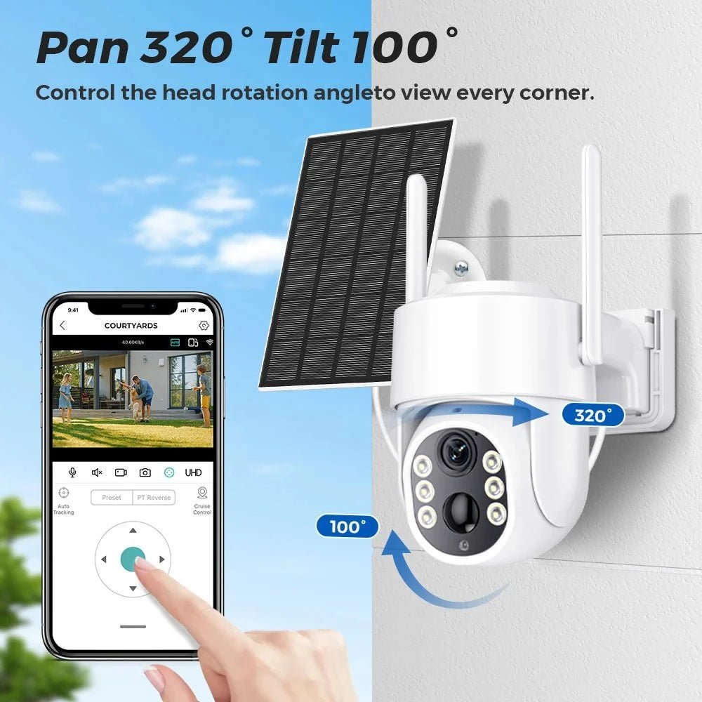 Solar Outdoor Camera for Home Security - Enovarah