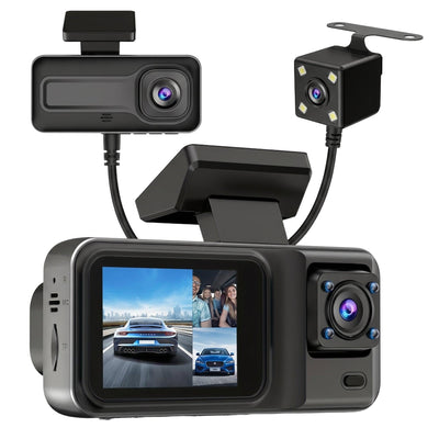 Smart 3 Channel Dash Cam for Cars 1080P Footage HD - stepyours.com