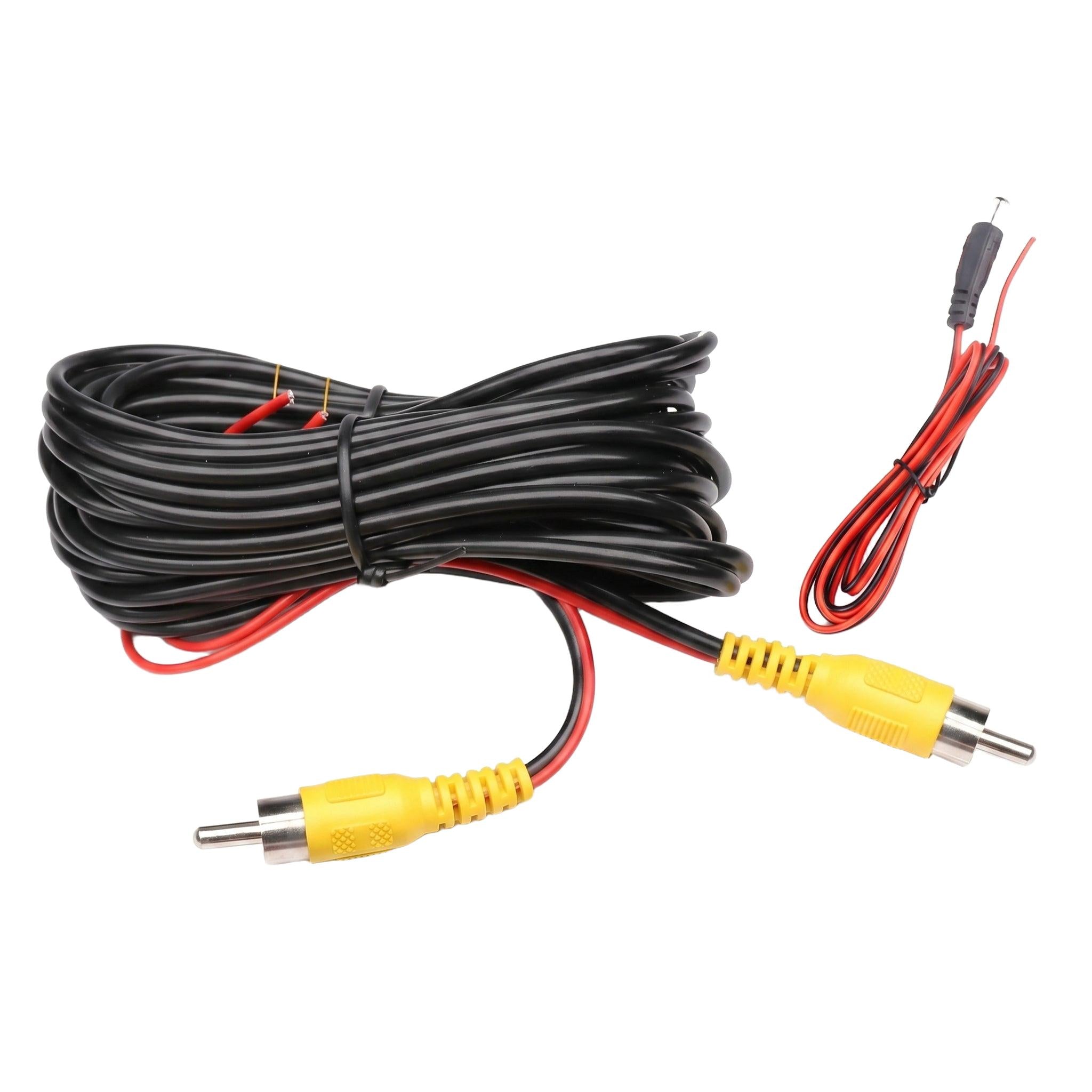 RCA Cable for Car Rear View Camera Shielding Clear - stepyours.com